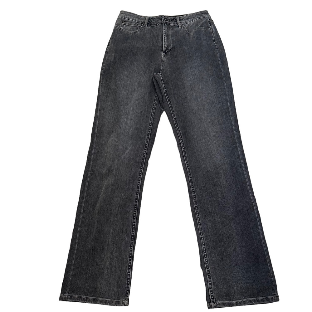 Coldwater Creek Women’s Sz 8 Classic Shape Me Jeans Straight Leg Charcoal NWT